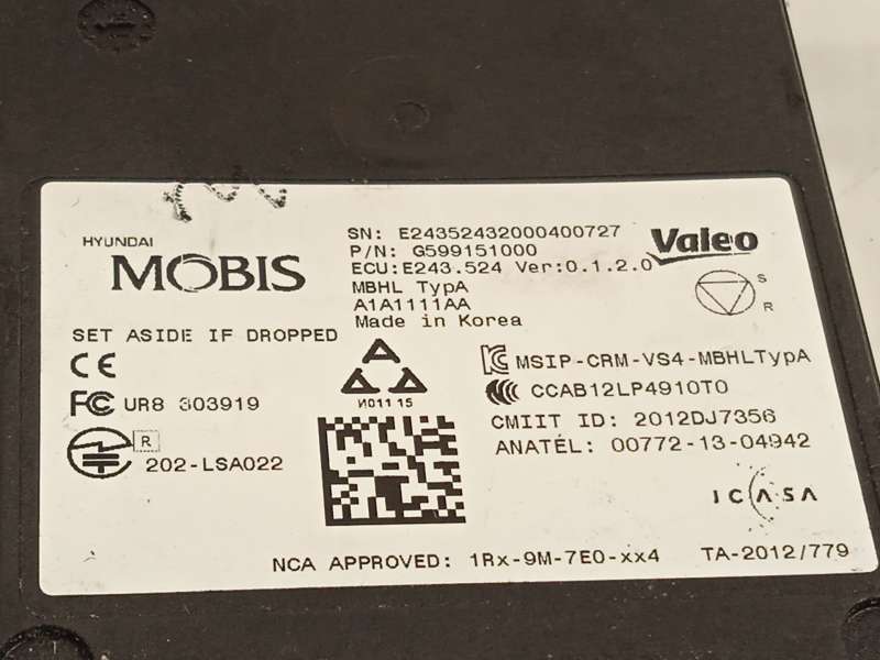 Recambio de modulo electronico para kia niro referencia OEM IAM G599151000 - Blanco 4