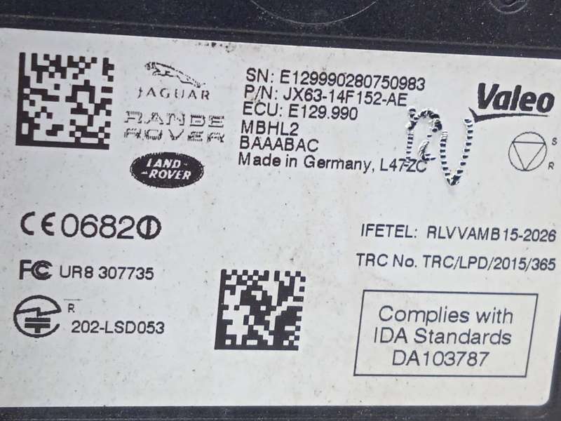 Recambio de modulo electronico para jaguar xf ii (x260) 3.0 d referencia OEM IAM JX6314F152AE - Negro 4