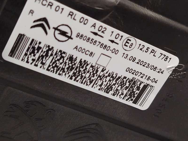 Recambio de faro derecho para citroën spacetourer autobús (v_) 1.6 bluehdi 115 referencia OEM IAM 9808567680 7