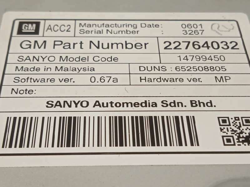 Recambio de pantalla multifuncion para opel astra j lim. sport referencia OEM IAM 22764032 5