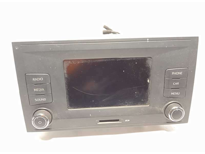 Recambio de sistema audio / radio cd para seat leon (5f1) 1.6 tdi referencia OEM IAM 5F0035871 5F00358712ZZ - Negro 2