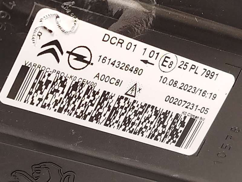 Recambio de faro derecho para citroën spacetourer autobús (v_) 1.6 bluehdi 95 referencia OEM IAM 1614326480 6
