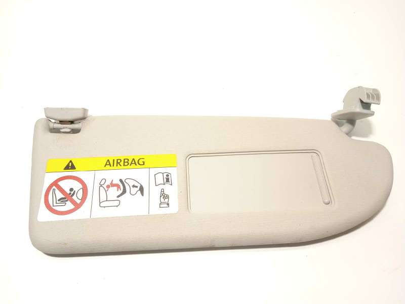 Recambio de parasol derecho para seat ibiza (6p1) style referencia OEM IAM 6J0857552D - Blanco 2