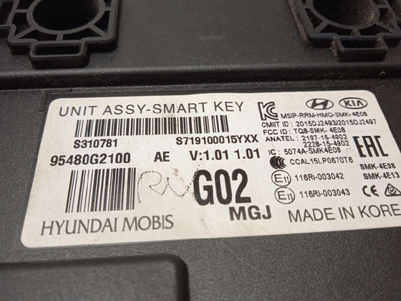 Recambio de modulo electronico para hyundai ioniq hybrid referencia OEM IAM 95480G2100 - Gris 4