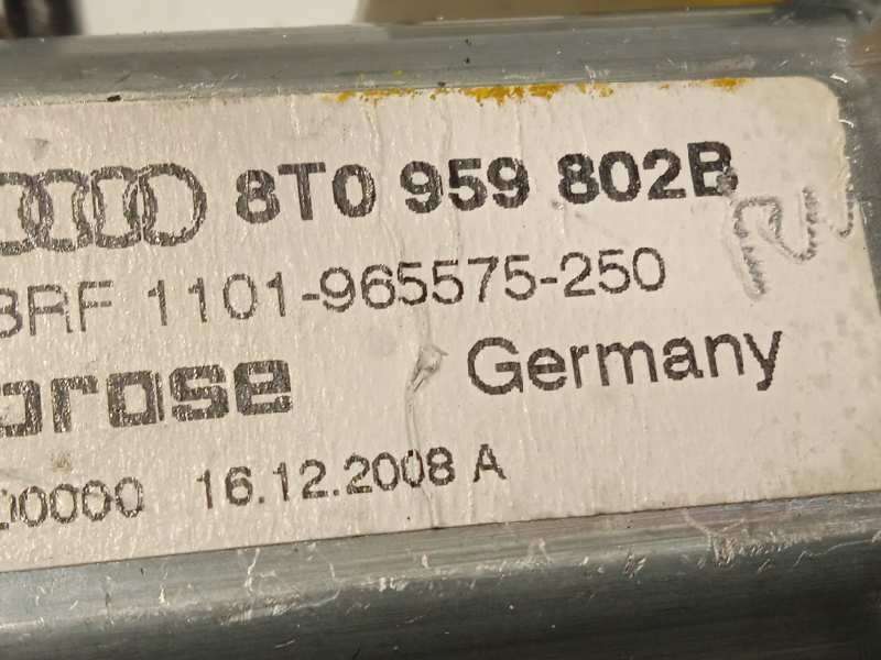 Recambio de elevalunas delantero derecho para audi a5 coupe (8t) 2.0 tfsi (132kw) referencia OEM IAM 8T0837462C  8T0959802B 5