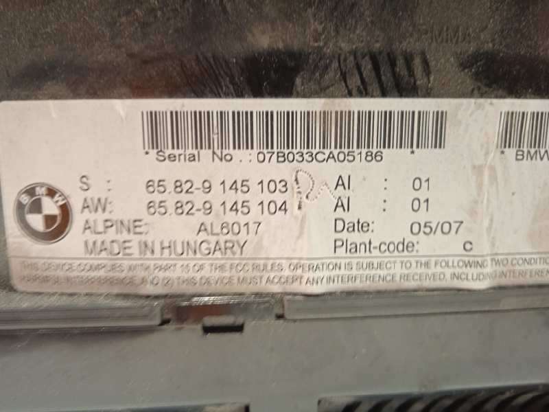 Recambio de pantalla multifuncion para bmw serie 3 touring (e91) 320d referencia OEM IAM 9145103 65829145103 65829145103 - Gris 6
