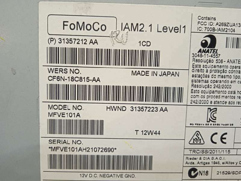 Recambio de sistema audio / radio cd para volvo v40 basis referencia OEM IAM 31357212 36051008 CF6N18C815AA - Blanco 5