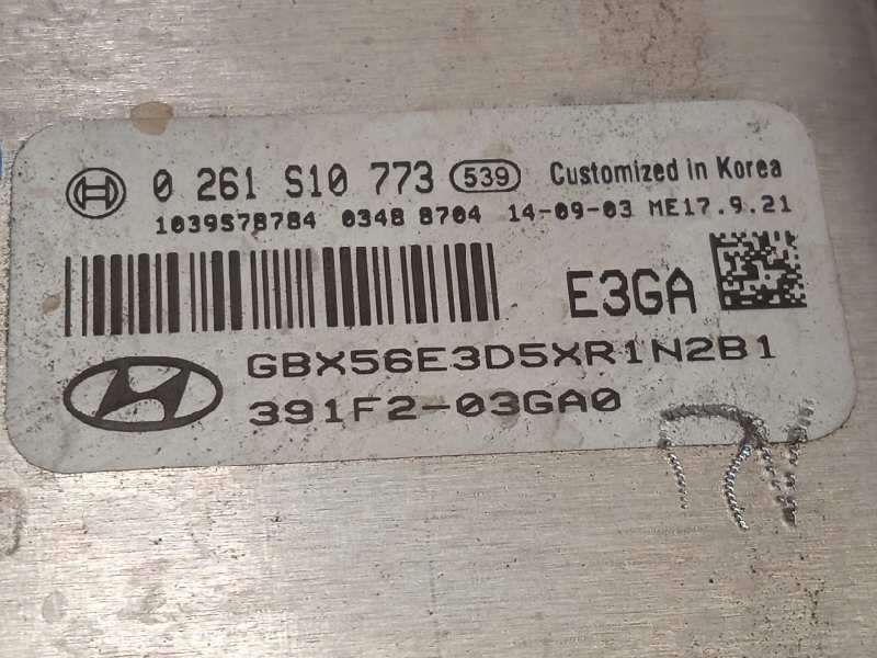 Recambio de centralita motor uce para hyundai i20 1.2 16v cat referencia OEM IAM 391F203GA0  0261S10773 - Blanco 4