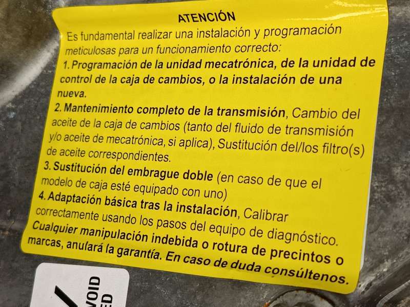 Recambio de despiece caja cambios para ford kuga iii (dfk) 2.5 duratec plug-in-hybrid referencia OEM IAM PZ187000HA 2674455 9