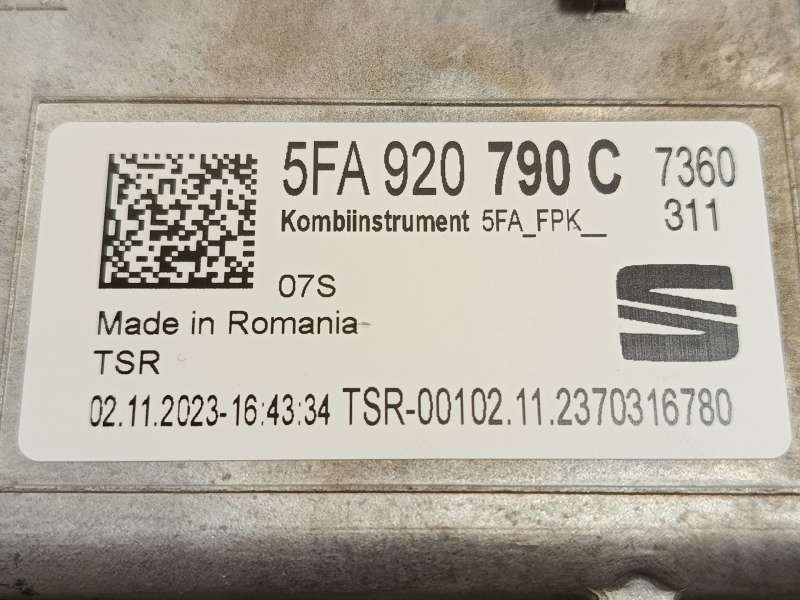 Recambio de cuadro instrumentos para cupra leon (kl1, ku1, kug) 1.5 etsi referencia OEM IAM 5FA920790C 6