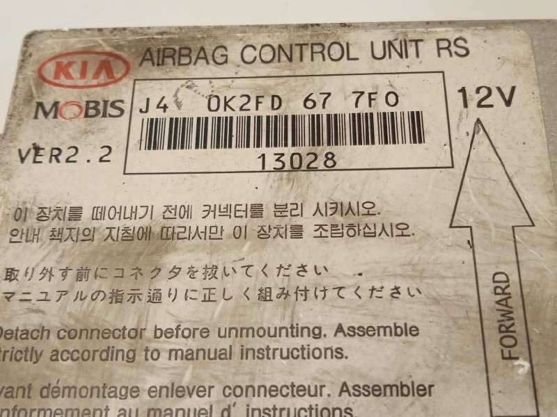 Recambio de centralita airbag para kia carens 2.0 turbodiesel cat referencia OEM IAM 0K2FD677F0 - Negro 4