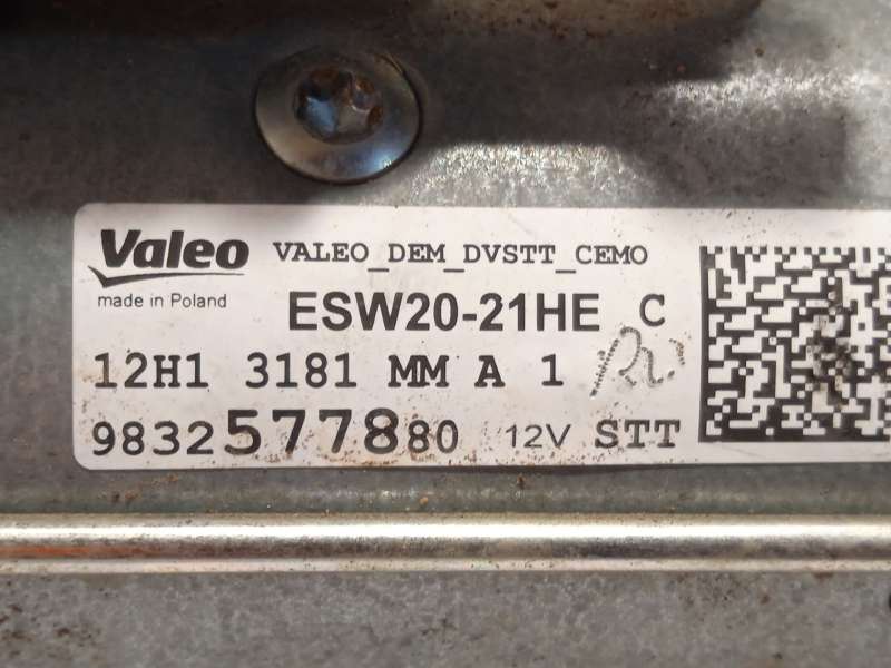 Recambio de motor arranque para peugeot 2008 ii (ud_, us_, uy_, uj_, ur_, uc_) 1.5 bluehdi 110 (udyhsk) referencia OEM IAM 98325 - Gris 5