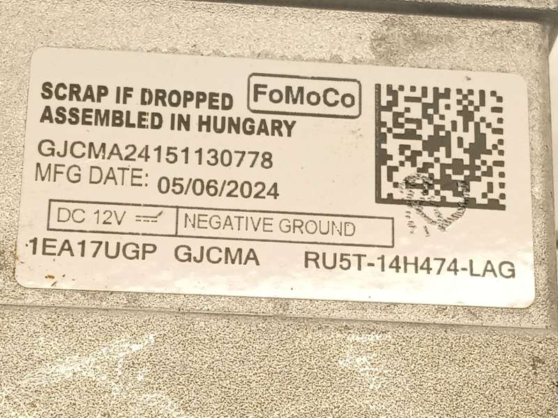 Recambio de modulo electronico para ford tourneo courier 1.0 ecoboost referencia OEM IAM RU5T14H474LAG 2771671 5