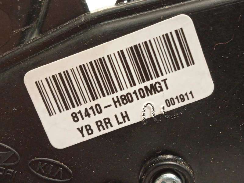 Recambio de cerradura puerta trasera izquierda para kia rio (yb) 1.0 tgdi cat referencia OEM IAM 81410H8010 - Rojo 3