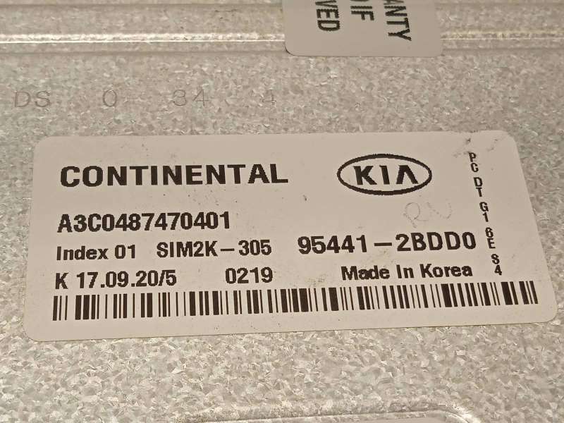 Recambio de centralita cambio automatico para kia xceed edrive phev referencia OEM IAM 954412BDD0 4