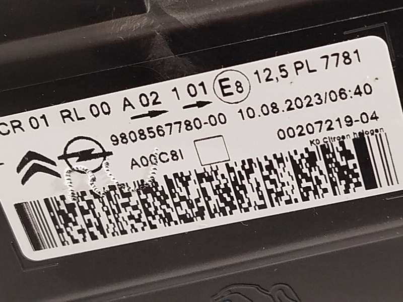 Recambio de faro izquierdo para citroën jumpy fugón confort xl referencia OEM IAM 9808567780 6