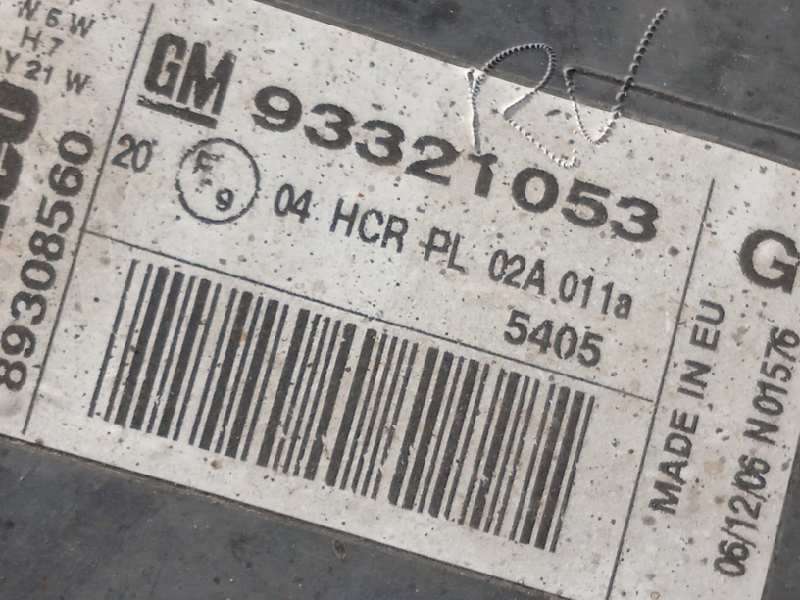 Recambio de faro derecho para opel meriva cosmo referencia OEM IAM 93321053 - Gris 4