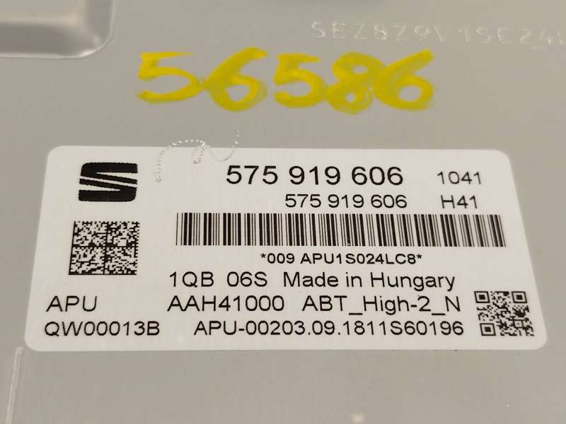 Recambio de pantalla multifuncion para seat ateca (kh7, khp) 1.5 tsi referencia OEM IAM 575919606 - Gris 7