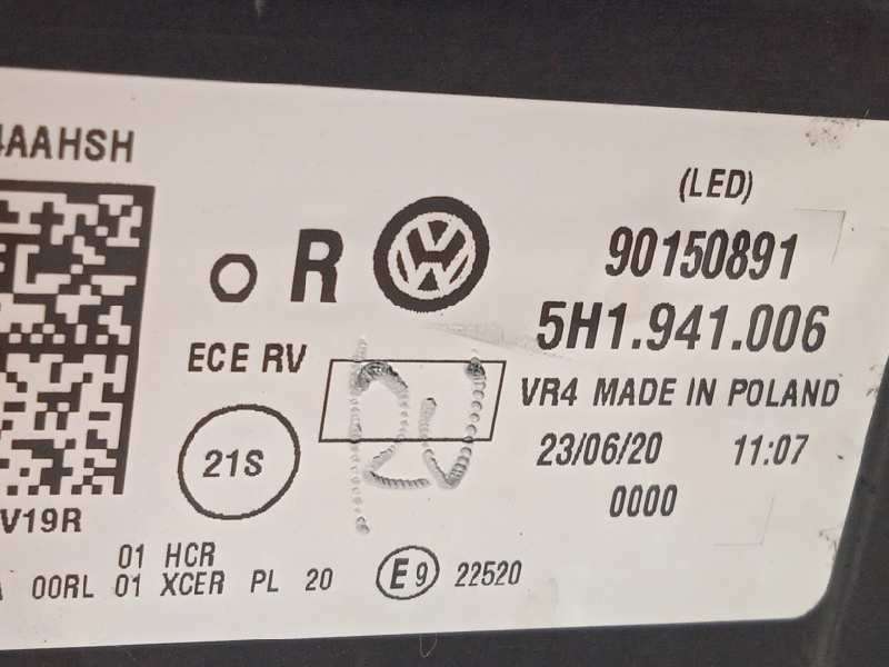 Recambio de faro derecho para volkswagen golf viii lim. (cd1) style referencia OEM IAM 5H1941006  90150891 5