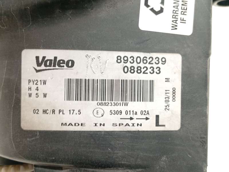 Recambio de faro izquierdo para seat ibiza iii (6l1) 1.9 tdi referencia OEM IAM 6L1941021A  89306239 6