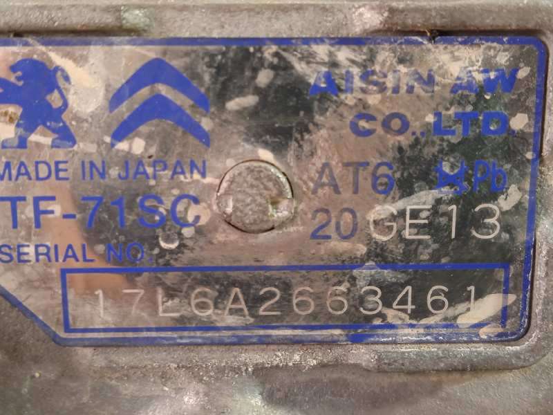 Recambio de caja cambios para citroën c4 picasso referencia OEM IAM 20GE13 9807418780 TF71SC - Azul 7