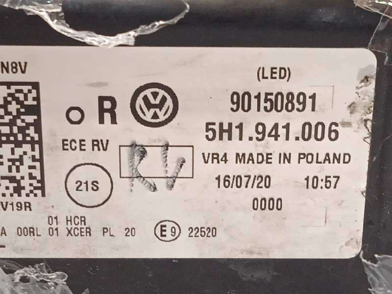 Recambio de faro derecho para volkswagen golf viii lim. (cd1) style referencia OEM IAM 5H1941006  90150891 5