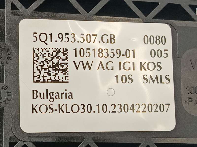Recambio de mando intermitentes para cupra leon (kl1, ku1, kug) 1.5 etsi referencia OEM IAM 5Q1953507GBIGI 7
