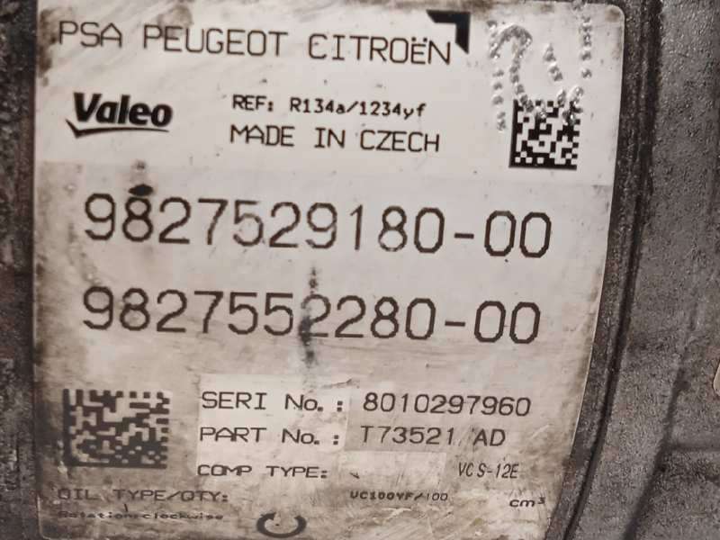 Recambio de compresor aire acondicionado para citroën c4 picasso referencia OEM IAM 9827529180  9827552280 - Azul 5