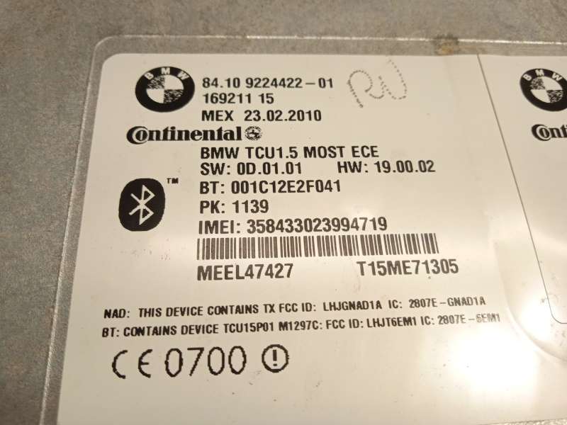 Recambio de modulo electronico para bmw x6 (e71, e72) xdrive 35 d referencia OEM IAM 84109224422 - Negro 3