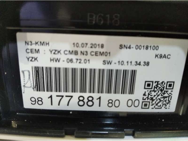 Recambio de cuadro instrumentos para citroën berlingo 1.5 blue-hdi fap referencia OEM IAM 9817788180 5