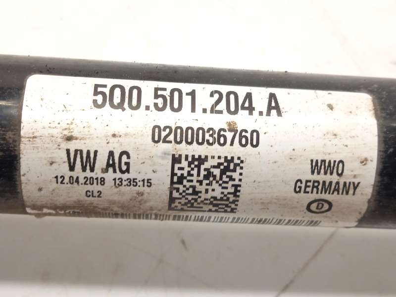 Recambio de transmision trasera derecha para seat leon st (5f8) 2.0 tdi 4drive referencia OEM IAM 5Q0501204A - Blanco 4