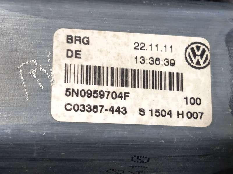 Recambio de elevalunas trasero derecho para volkswagen tiguan (5n_) 2.0 tdi referencia OEM IAM 5N0959704F 5N0959704FVW2 - Blanco 4