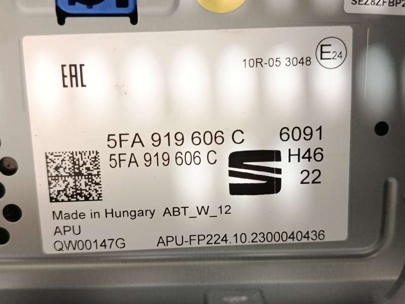 Recambio de pantalla multifuncion para cupra leon (kl1, ku1, kug) 1.5 etsi referencia OEM IAM 5FA919606C041 7