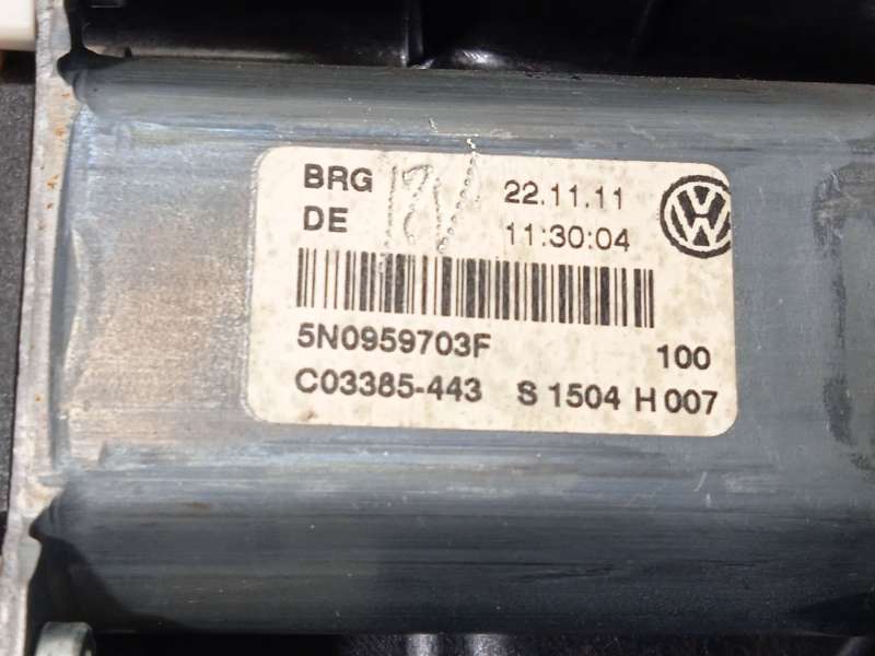 Recambio de elevalunas trasero izquierdo para volkswagen tiguan (5n_) 2.0 tdi referencia OEM IAM 5N0959703F 5N0959703FVW2 - Blanco 4