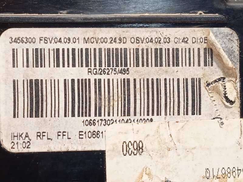 Recambio de mando climatizador para mini mini (r56) cooper d referencia OEM IAM 3456300 64113457397 5