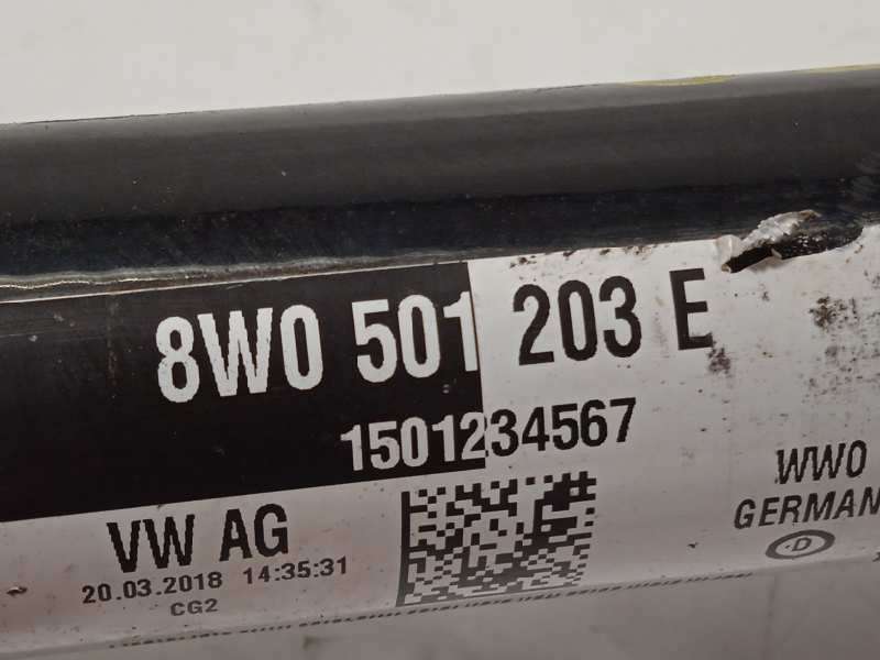 Recambio de transmision trasera derecha para audi a5 sportback (f5a) básico quattro referencia OEM IAM 8W0501203E - Gris 4
