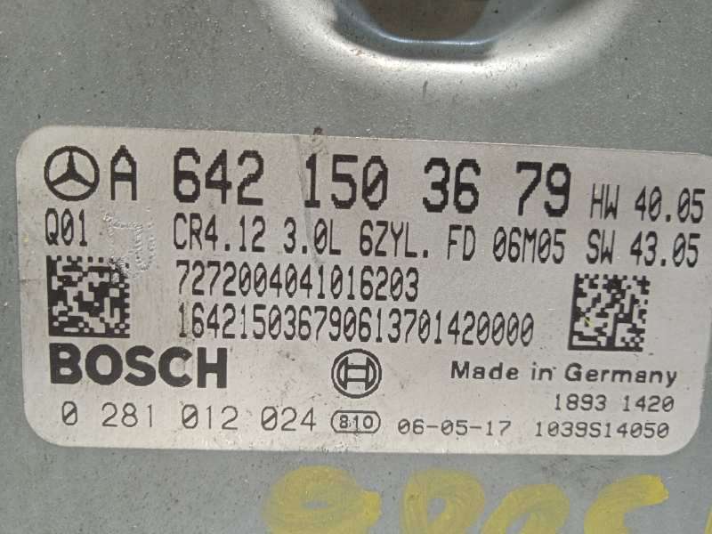 Recambio de centralita motor uce para mercedes-benz clase r (w251) 280 cdi 4-matic (251.020) referencia OEM IAM A6421503679 6421 - Azul 5