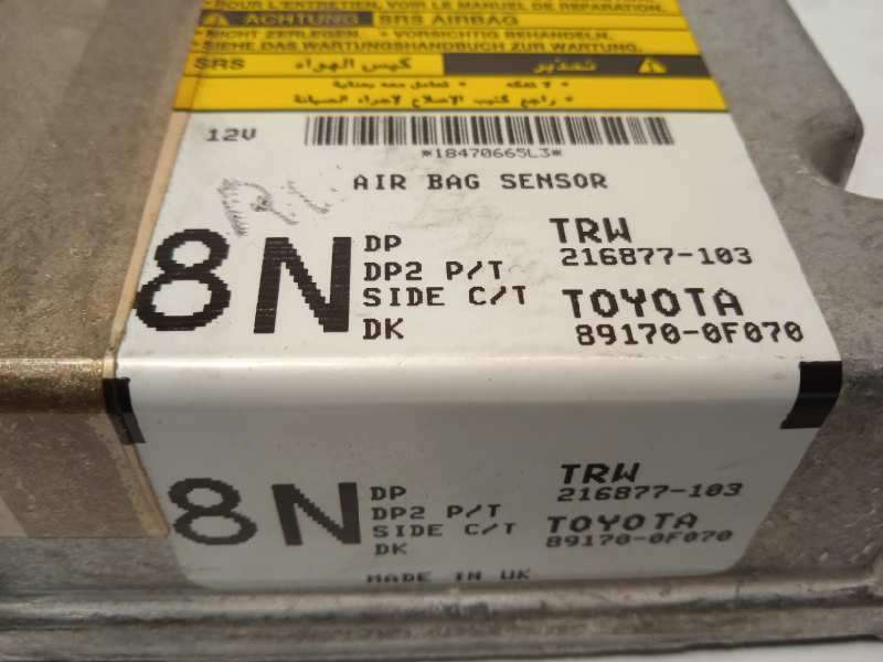 Recambio de centralita airbag para toyota corolla verso (r1) 2.2 d-4d luna referencia OEM IAM 891700F070  216877103 - Gris 4