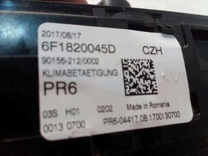 Recambio de mando calefaccion / aire acondicionado para seat ibiza (kj1) 1.0 tsi referencia OEM IAM 6F1820045D  6F1820045DCZH - Azul 3