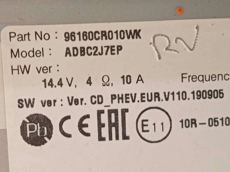 Recambio de sistema audio / radio cd para kia xceed edrive phev referencia OEM IAM 96160CR010WK  ADBC2J7EP 6