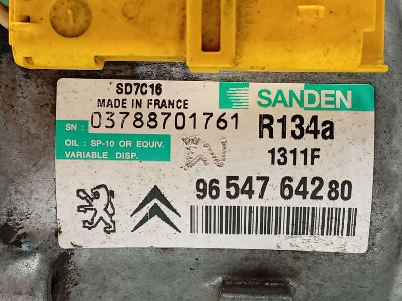 Recambio de compresor aire acondicionado para peugeot 407 (6d_) 2.0 hdi 135 (6drhrh, 6drhre, 6drhrg, 6drhrj) referencia OEM IAM - Negro 6