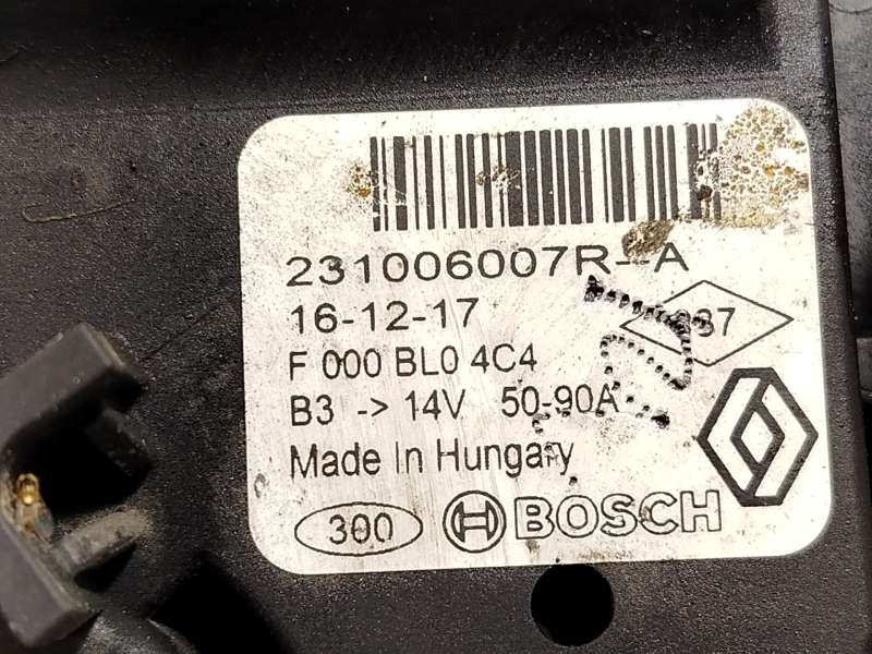 Recambio de alternador para renault clio iv (bh_) 0.9 tce 90 referencia OEM IAM 231006007R  F000BL04C4 4