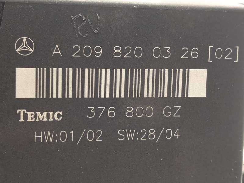 Recambio de modulo electronico para mercedes-benz clase clk (w209) coupe 320 (209.365) referencia OEM IAM A2098200326 - Negro 4