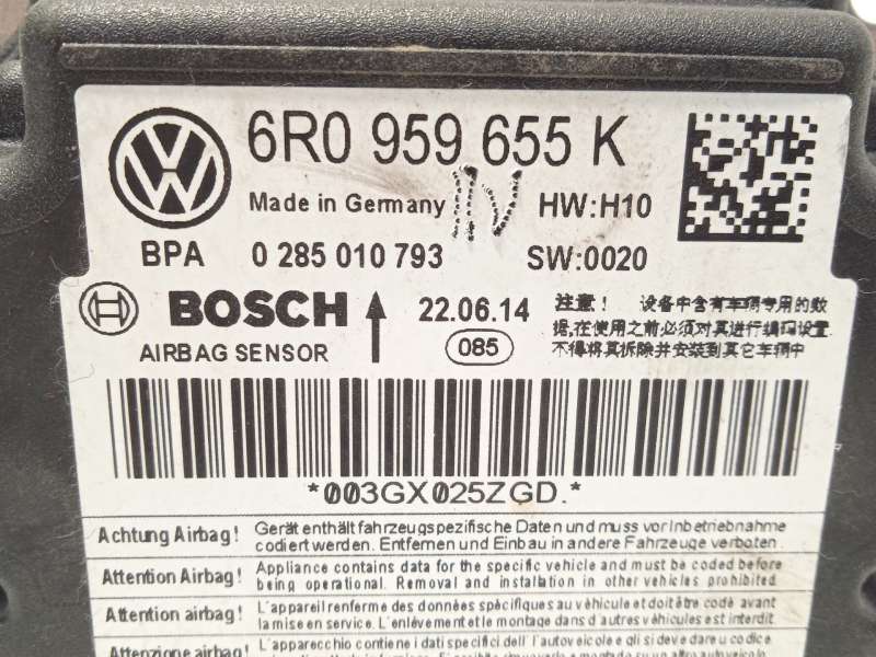 Recambio de centralita airbag para seat ibiza iv (6j5, 6p1) 1.2 referencia OEM IAM 6R0959655K 6R0959655KA01 0285010793 - Rojo 4