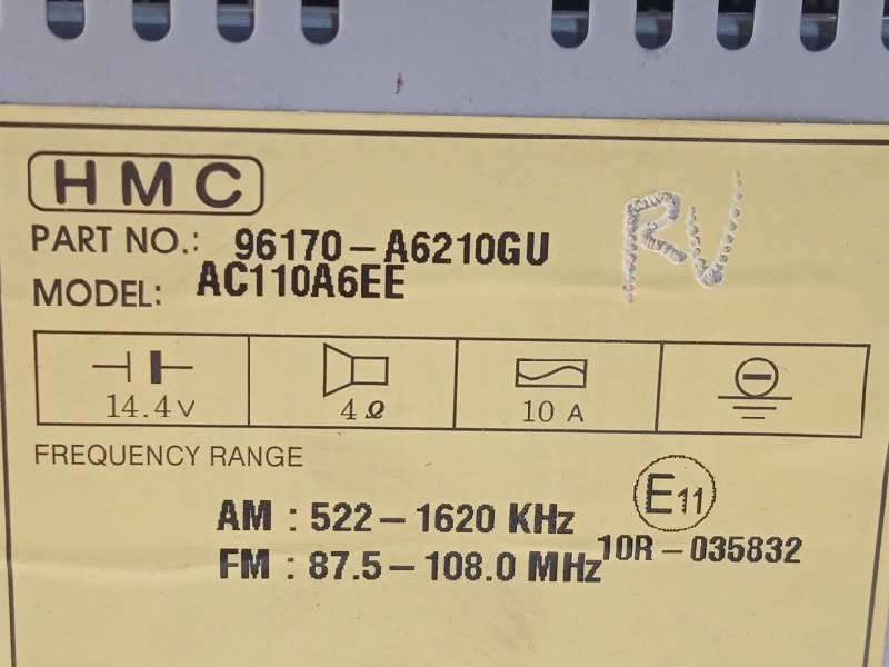 Recambio de sistema audio / radio cd para hyundai i30 (gd) classic referencia OEM IAM 96170A6210GU  AC110A6EE - Blanco 5