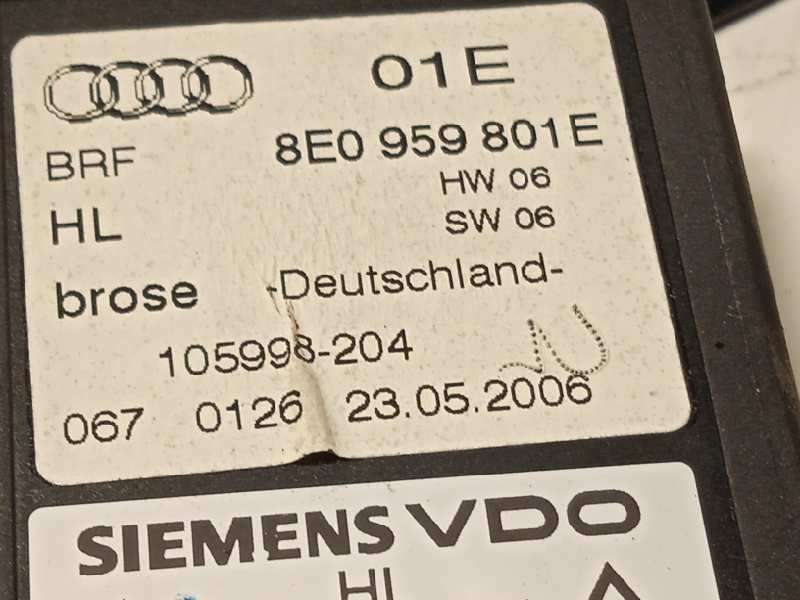 Recambio de elevalunas trasero izquierdo para audi a4 berlina (8e) 2.0 referencia OEM IAM 8E0839461B - Azul 5