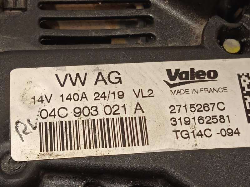 Recambio de alternador para skoda octavia lim. (5e3) 1.5 16v tsi act referencia OEM IAM 04C903021A 2715267C TG14C094 - Negro 4
