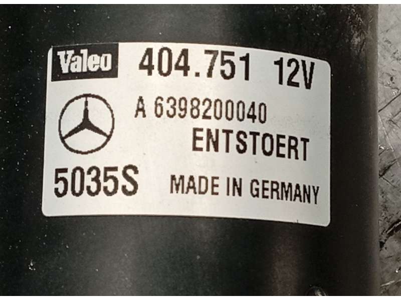 Recambio de motor limpia delantero para mercedes-benz vito / mixto furgoneta (w639) 111 cdi (639.601, 639.603, 639.605) referenc - Blanco 5