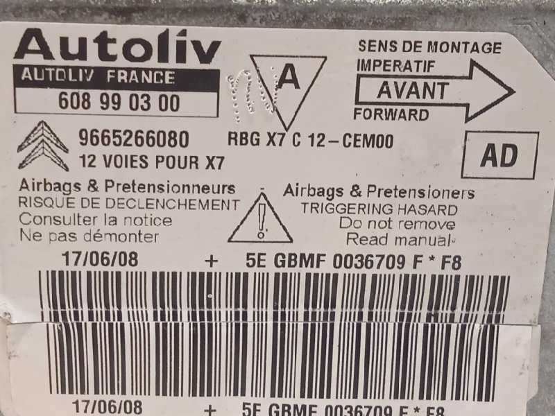 Recambio de centralita airbag para citroën c5 berlina s referencia OEM IAM 9665266080 6546X2 608990300 - Gris 4