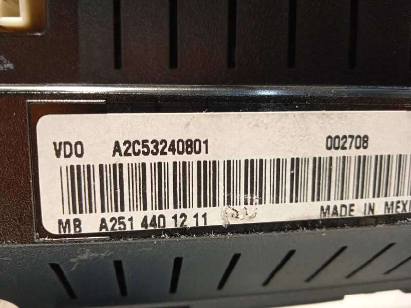 Recambio de cuadro instrumentos para mercedes-benz clase r (w251) 320 cdi l (251.122) referencia OEM IAM A2514401211  A2C5324080 - Negro 6
